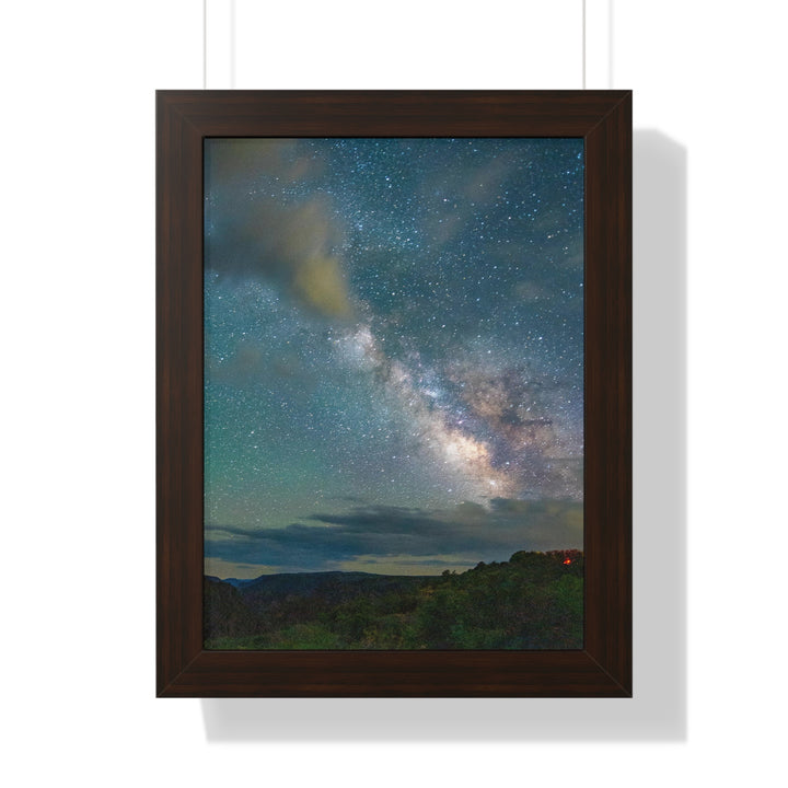 Milky Way Through the Clouds Part 1 - Framed Print