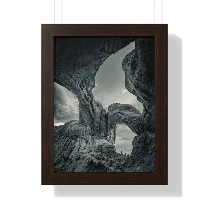 Natural Frames Part 1 in Black and White - Framed Print