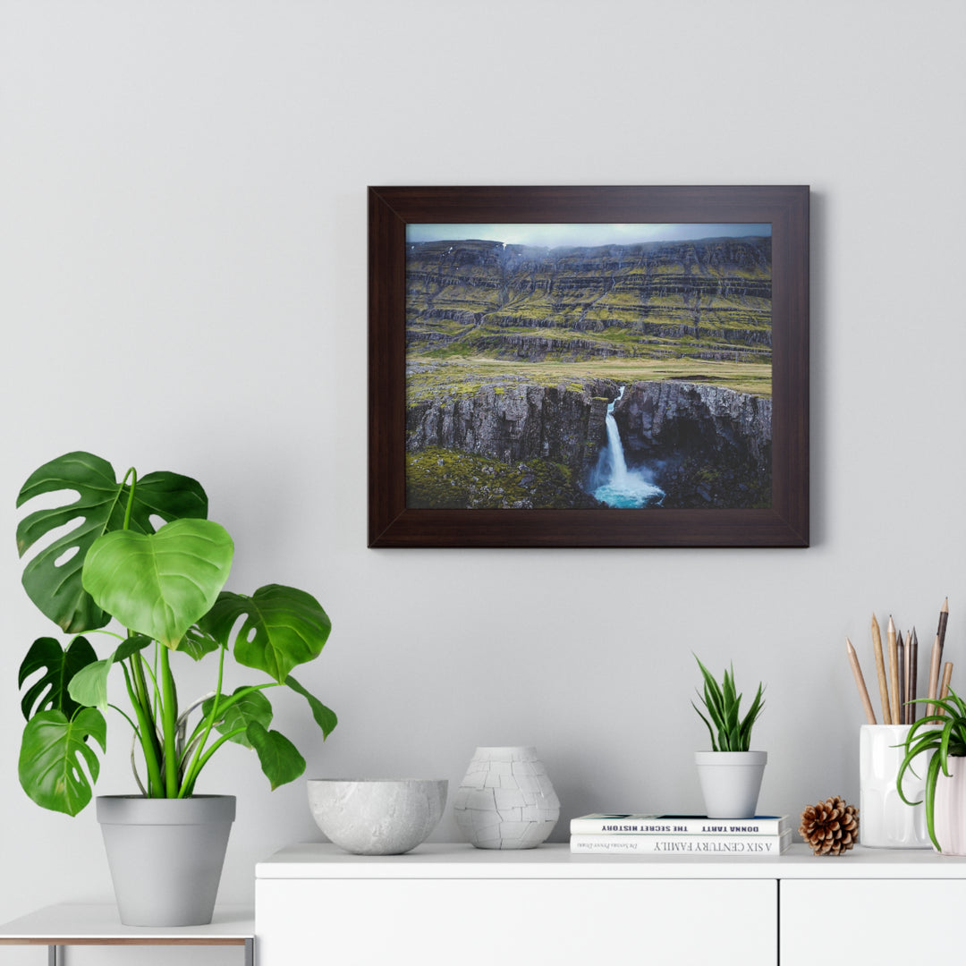 A Remote Waterfall - Framed Print