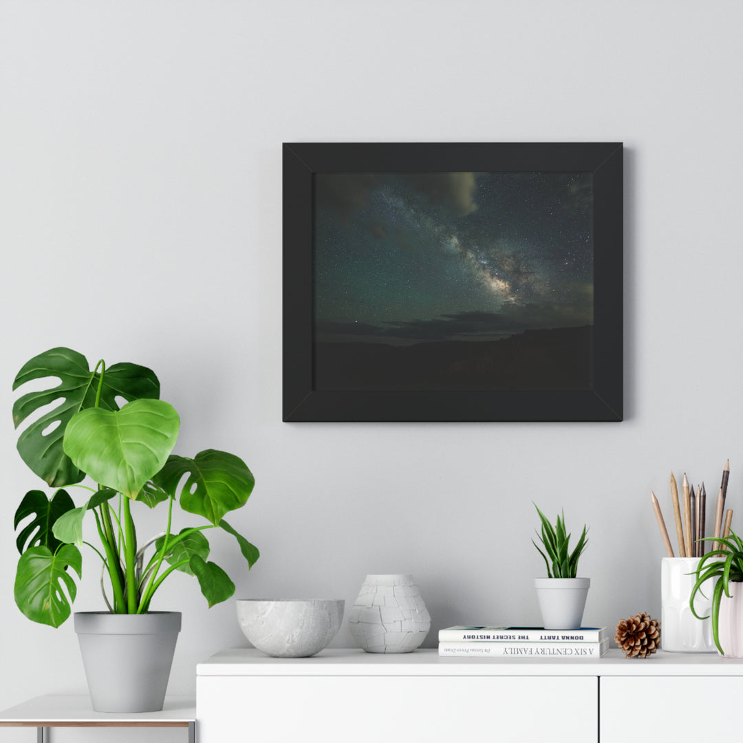 Milky Way Through the Clouds Part 2 - Framed Print