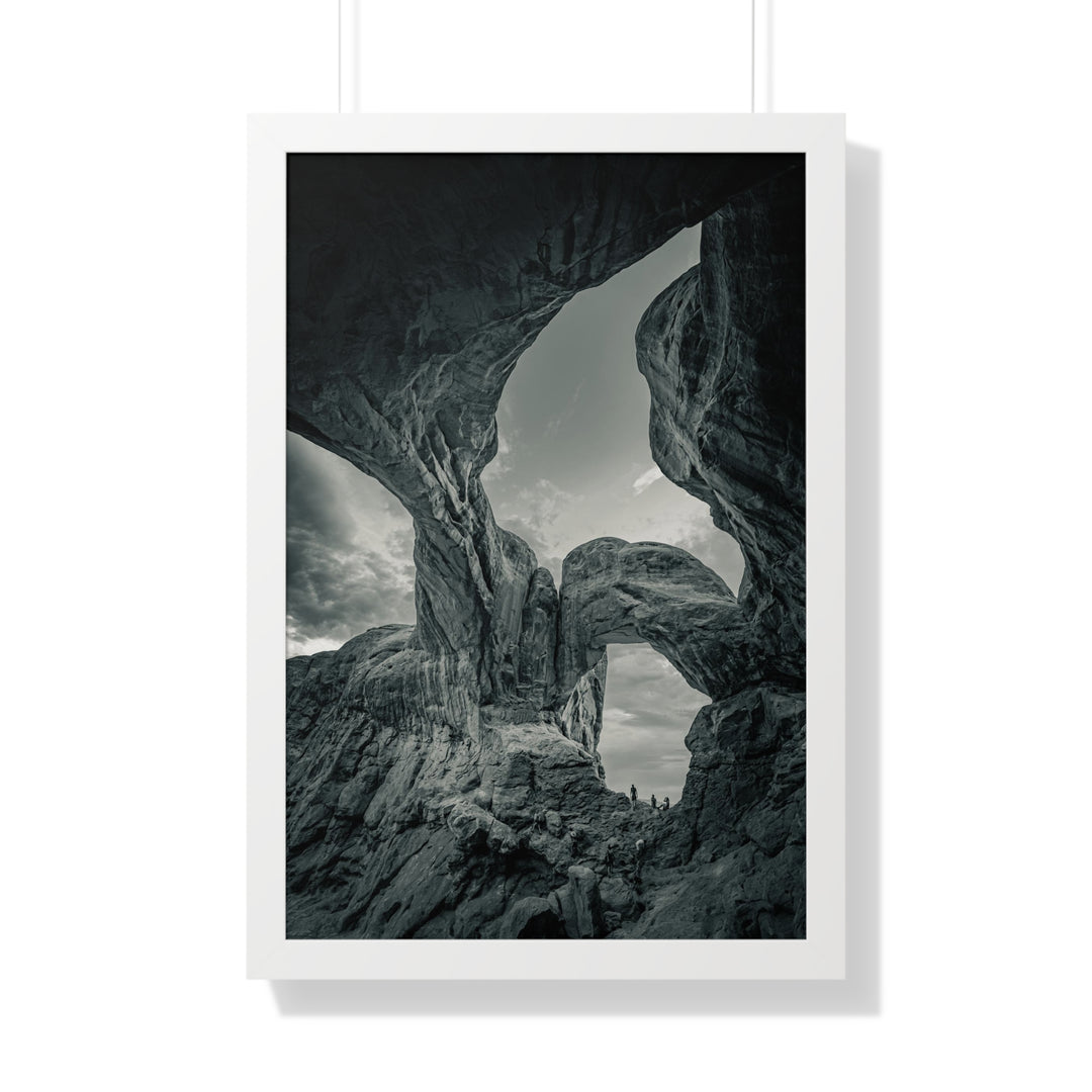 Natural Frames Part 1 in Black and White - Framed Print