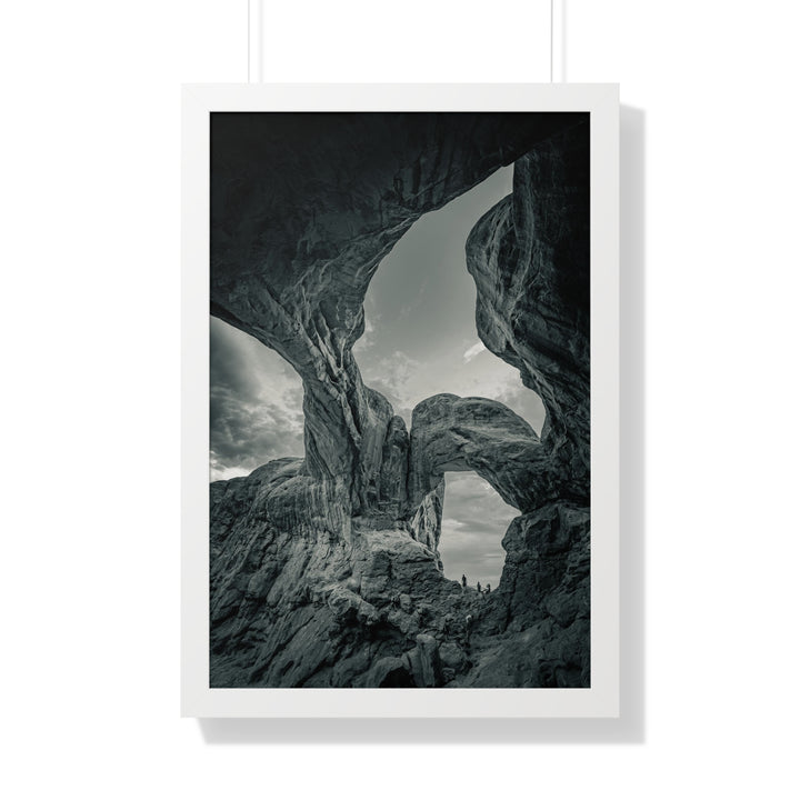 Natural Frames Part 1 in Black and White - Framed Print