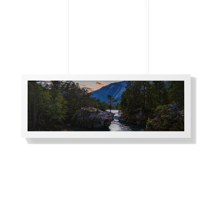 Whispering Waters at Dusk - Framed Print