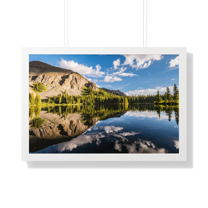 Mountain Scene Reflected - Framed Print