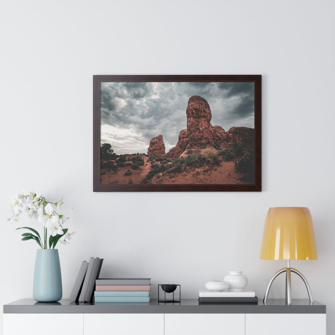 Dramatic Rocks - Framed Print
