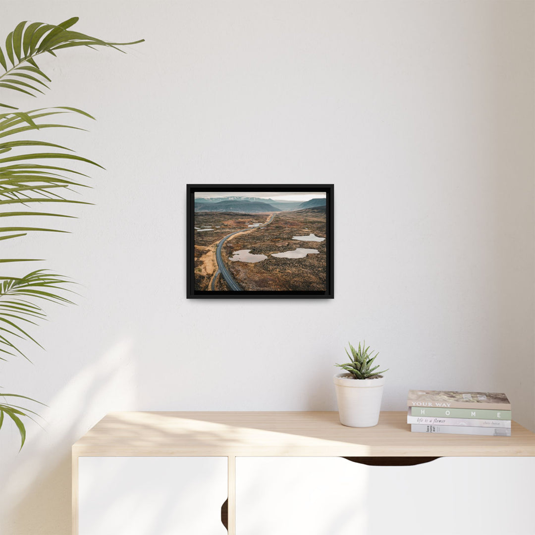 A Road Worth Traveling | Freedom | Framed Matte Canvas Art Print | Elemental Escape Collection