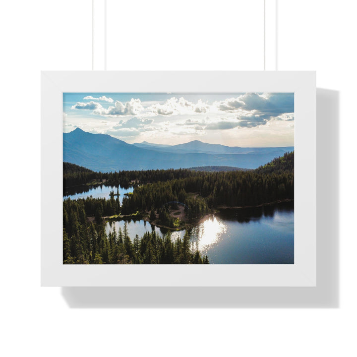 Cool Mountain Lakes - Framed Print