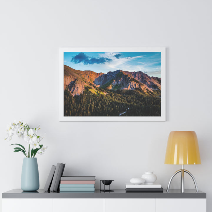 Fading Mountain Light - Framed Print