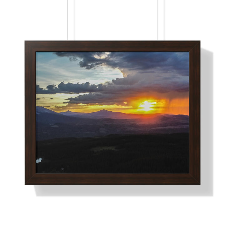 Rainy Sunset - Framed Print
