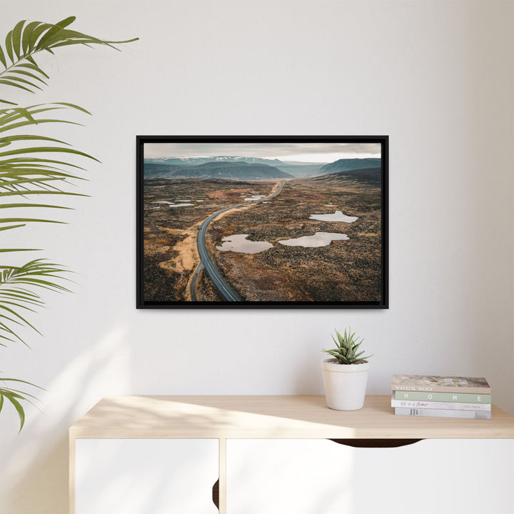 A Road Worth Traveling | Freedom | Framed Matte Canvas Art Print | Elemental Escape Collection