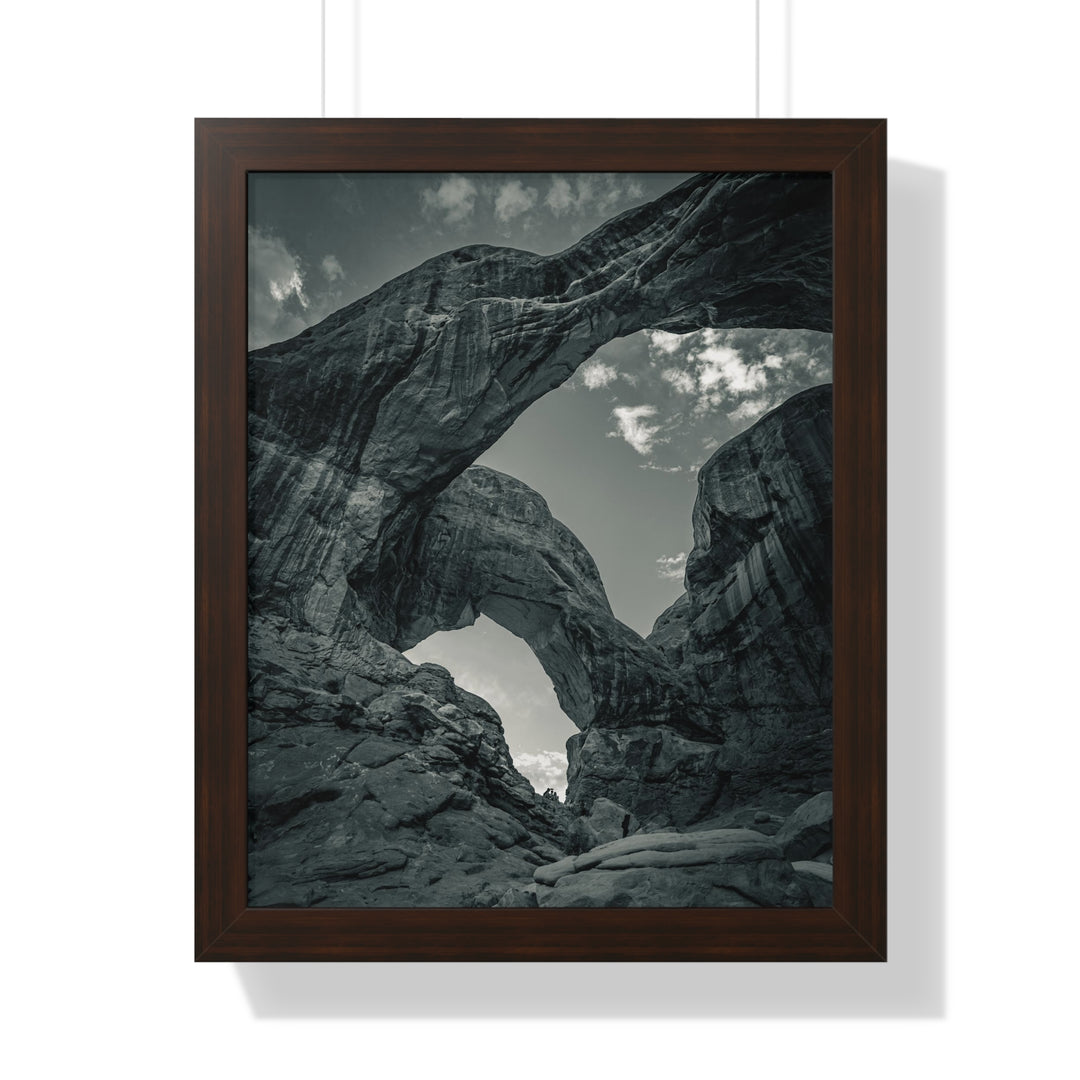 Natural Frames Part 4 in Black and White - Framed Print