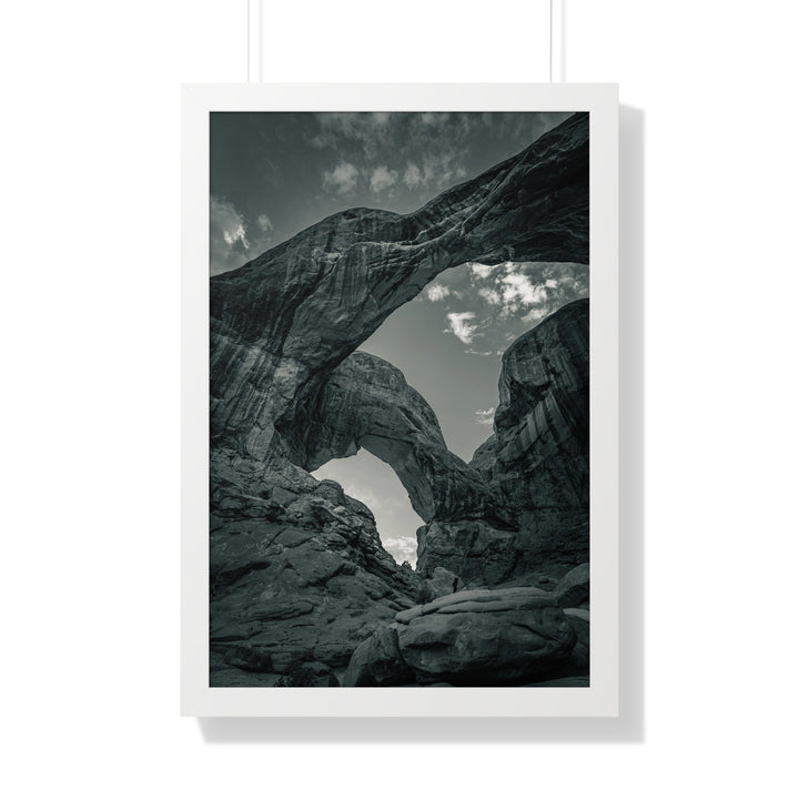 Natural Frames Part 4 in Black and White - Framed Print