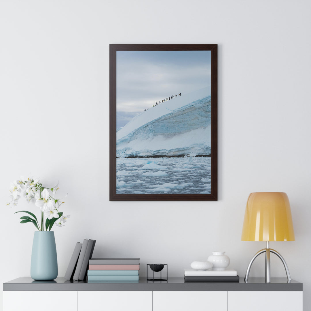 Preparing for the Climb - Framed Print