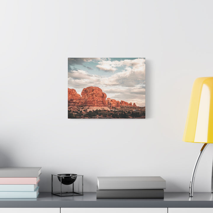 A Desert Sunset | Patience | Matte Canvas Art Print | Elemental Escape Collection