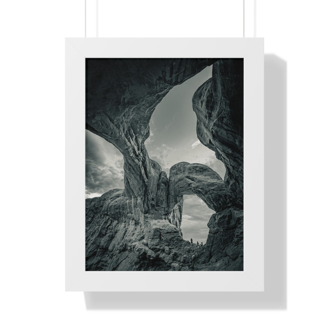 Natural Frames Part 1 in Black and White - Framed Print