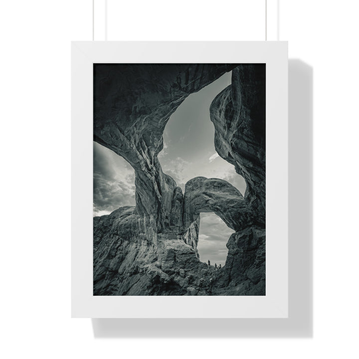 Natural Frames Part 1 in Black and White - Framed Print