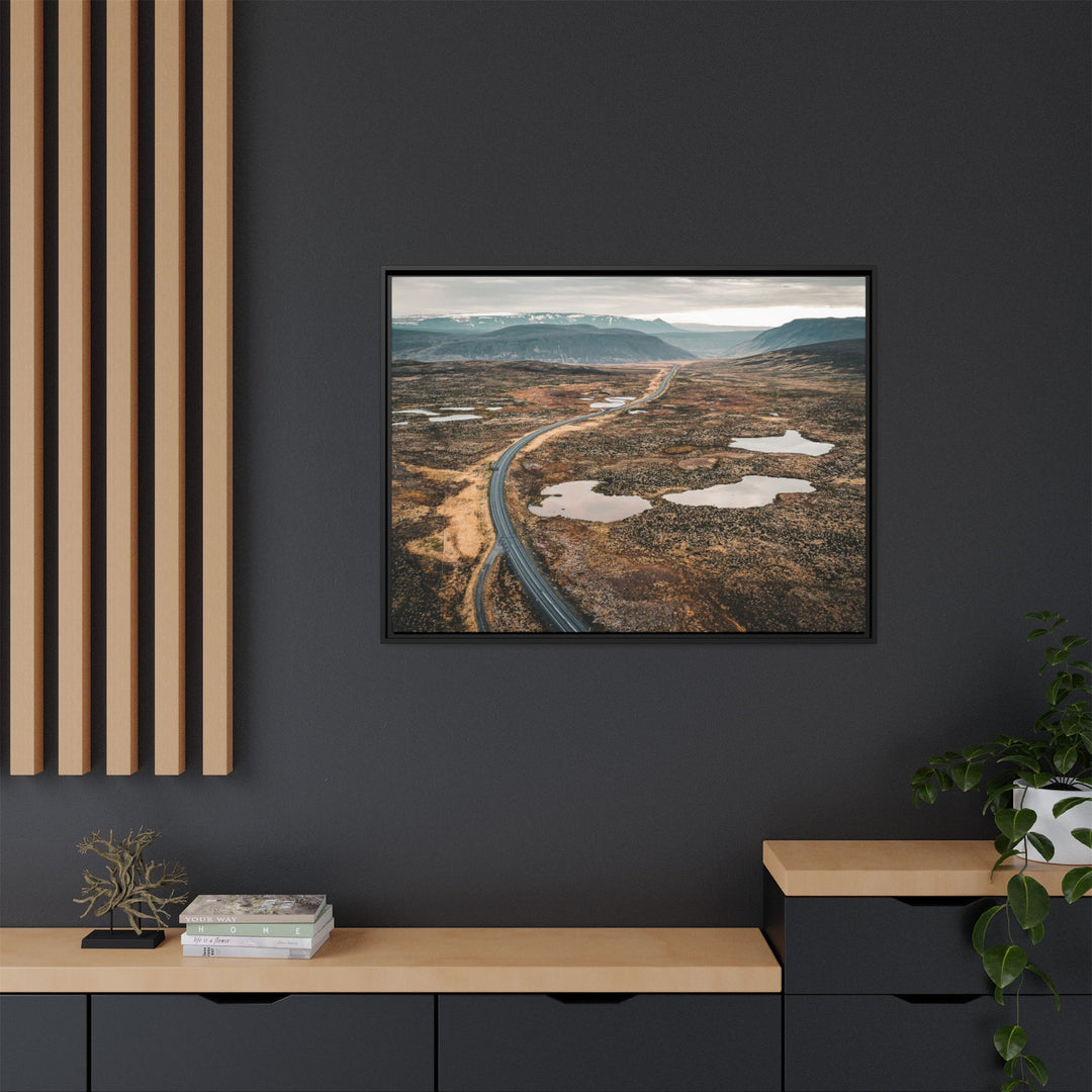 A Road Worth Traveling | Freedom | Framed Matte Canvas Art Print | Elemental Escape Collection