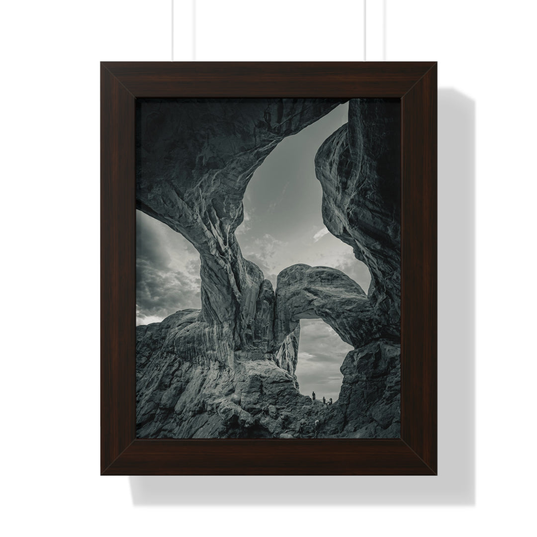 Natural Frames Part 1 in Black and White - Framed Print