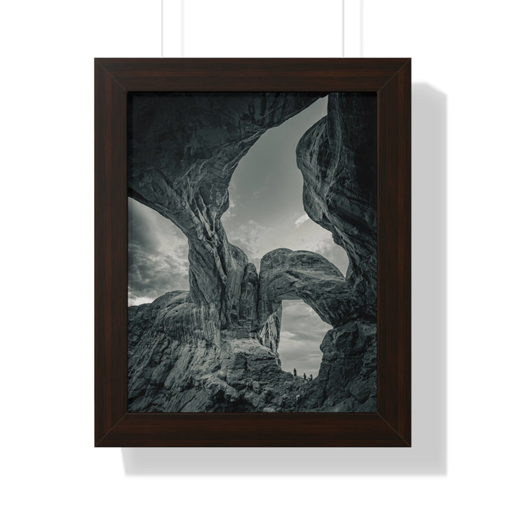 Natural Frames Part 1 in Black and White - Framed Print