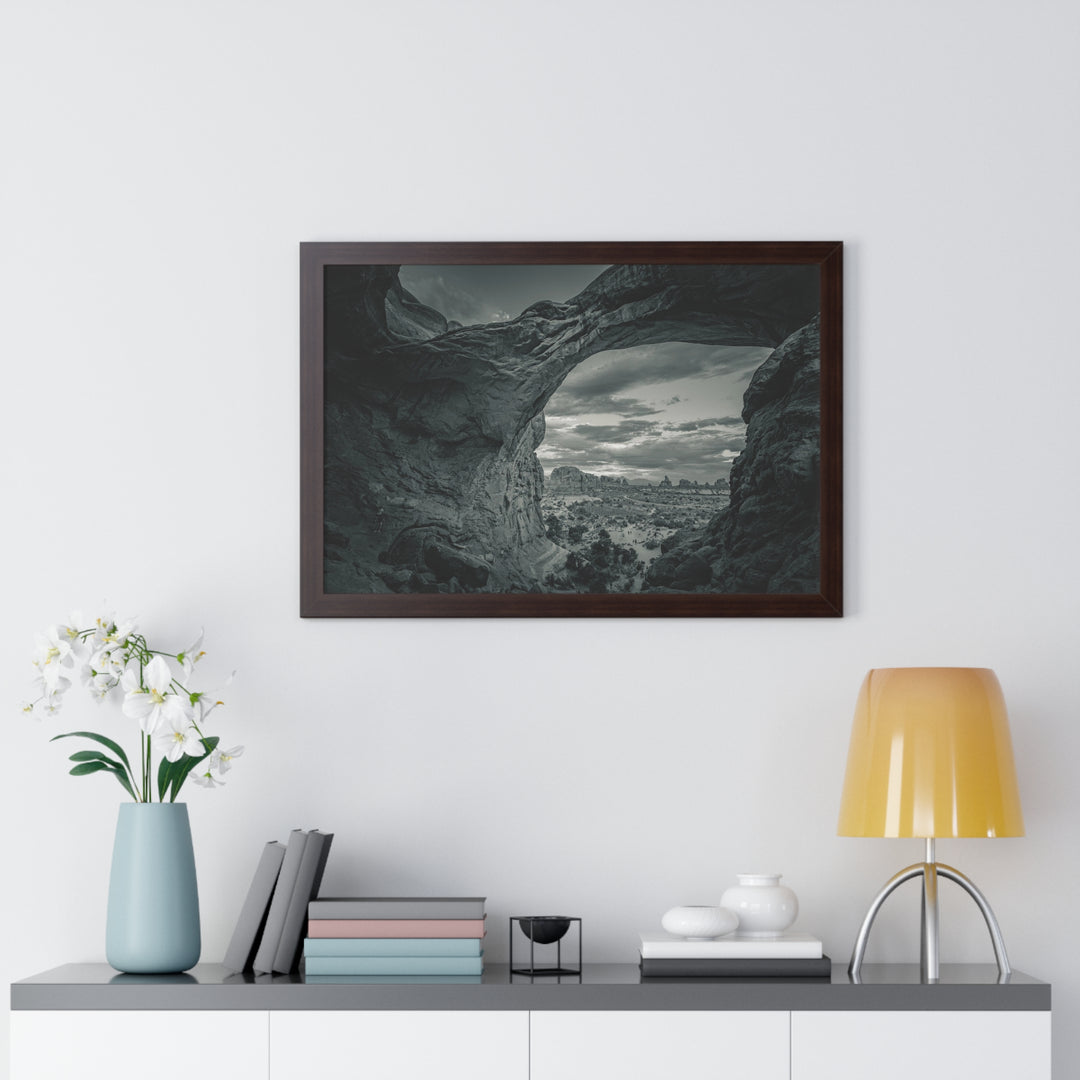 Natural Frames Part 2 in Black and White - Framed Print