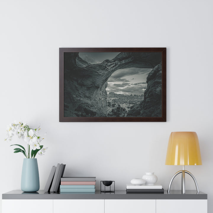 Natural Frames Part 2 in Black and White - Framed Print
