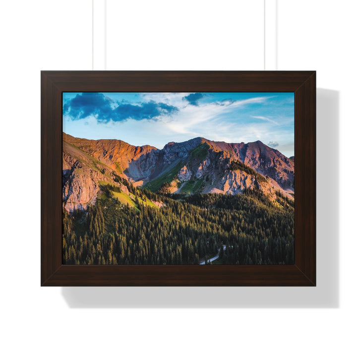 Fading Mountain Light - Framed Print