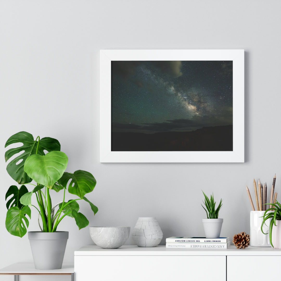 Milky Way Through the Clouds Part 2 - Framed Print
