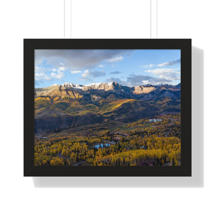 Glowing Mountainside - Framed Print
