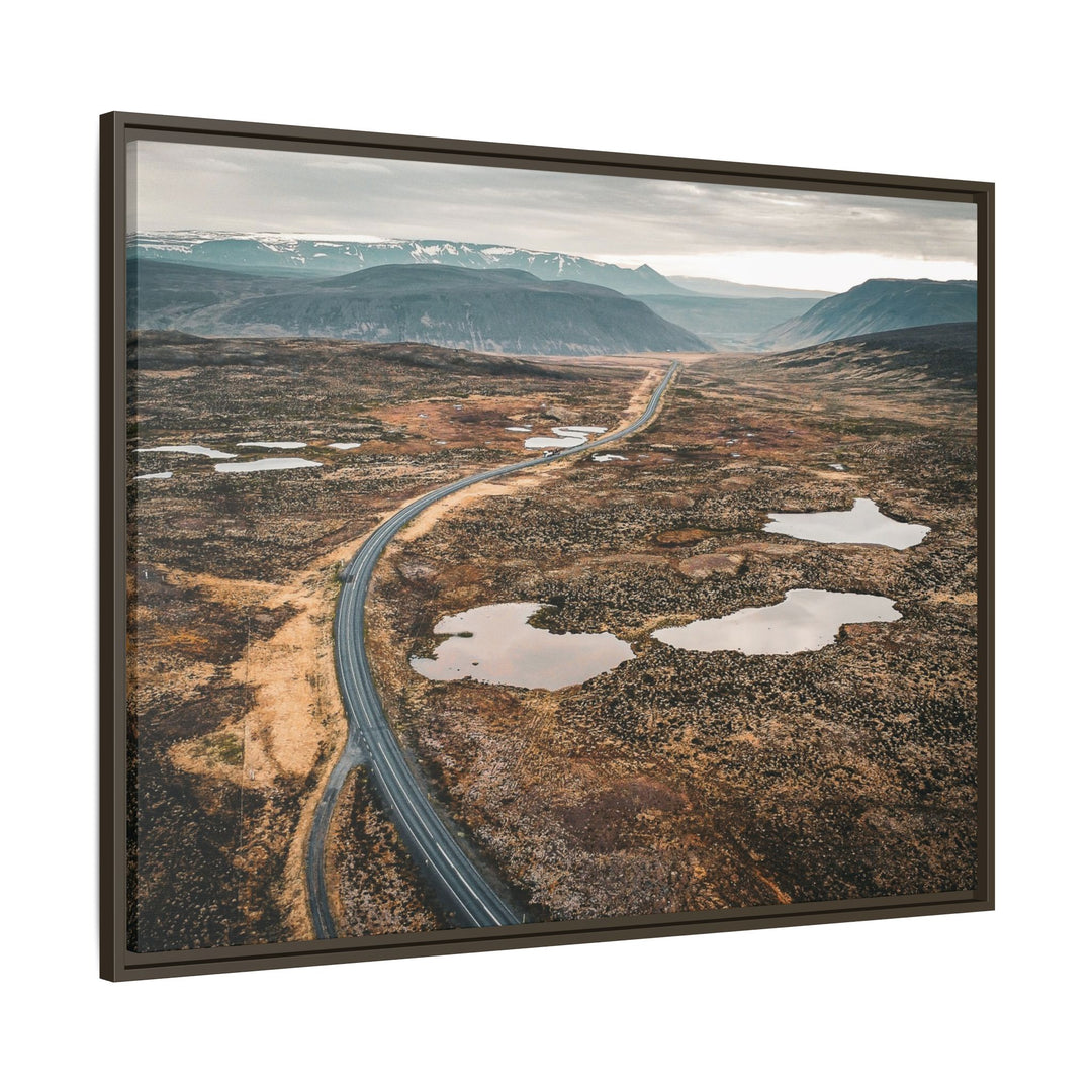 A Road Worth Traveling | Freedom | Framed Matte Canvas Art Print | Elemental Escape Collection