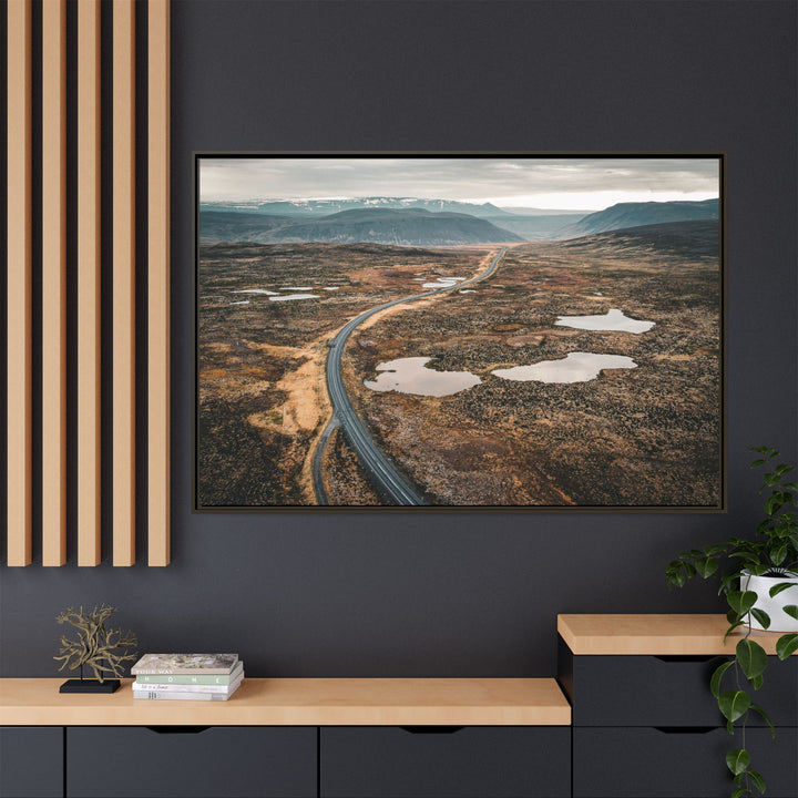 A Road Worth Traveling | Freedom | Framed Matte Canvas Art Print | Elemental Escape Collection