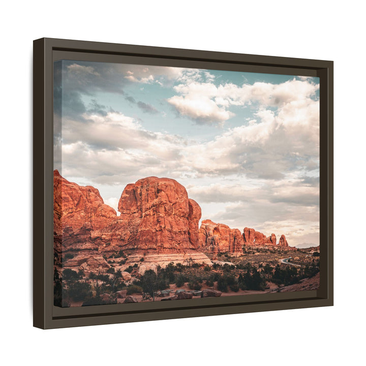 A Desert Sunset | Patience | Framed Matte Canvas Art Print | Elemental Escape Collection