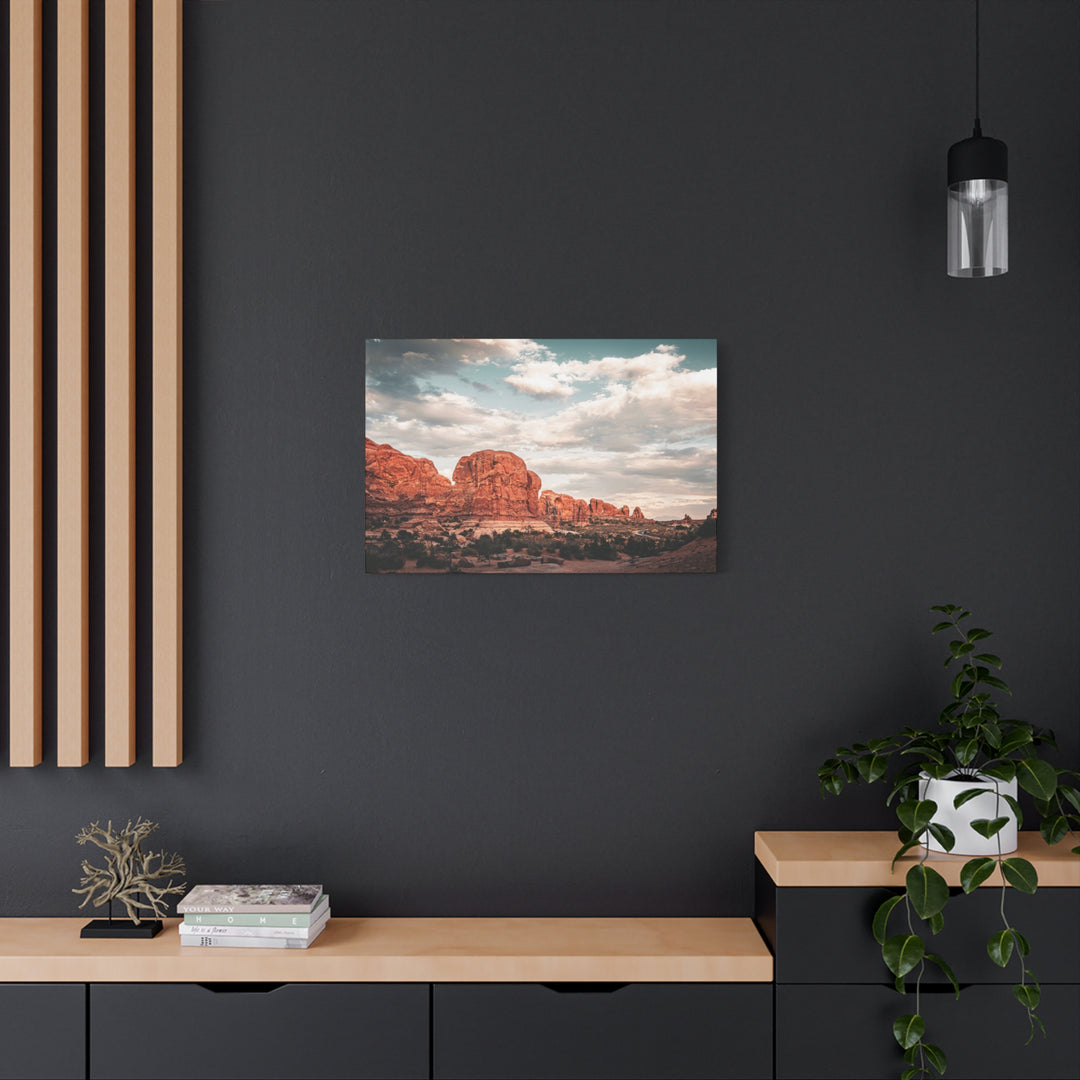 A Desert Sunset | Patience | Matte Canvas Art Print | Elemental Escape Collection