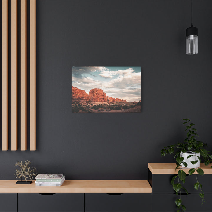 A Desert Sunset | Patience | Matte Canvas Art Print | Elemental Escape Collection