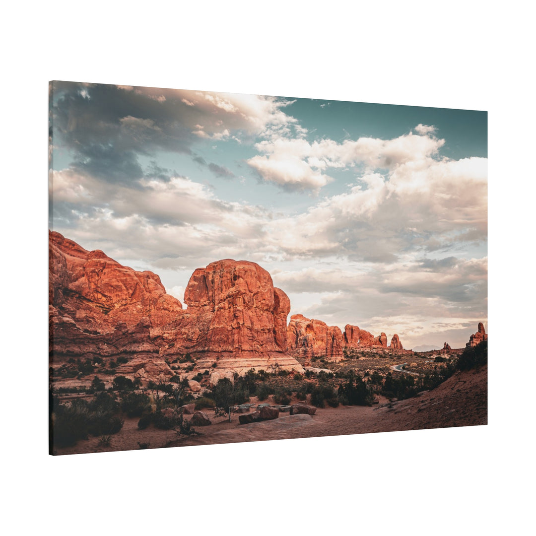 A Desert Sunset | Patience | Matte Canvas Art Print | Elemental Escape Collection