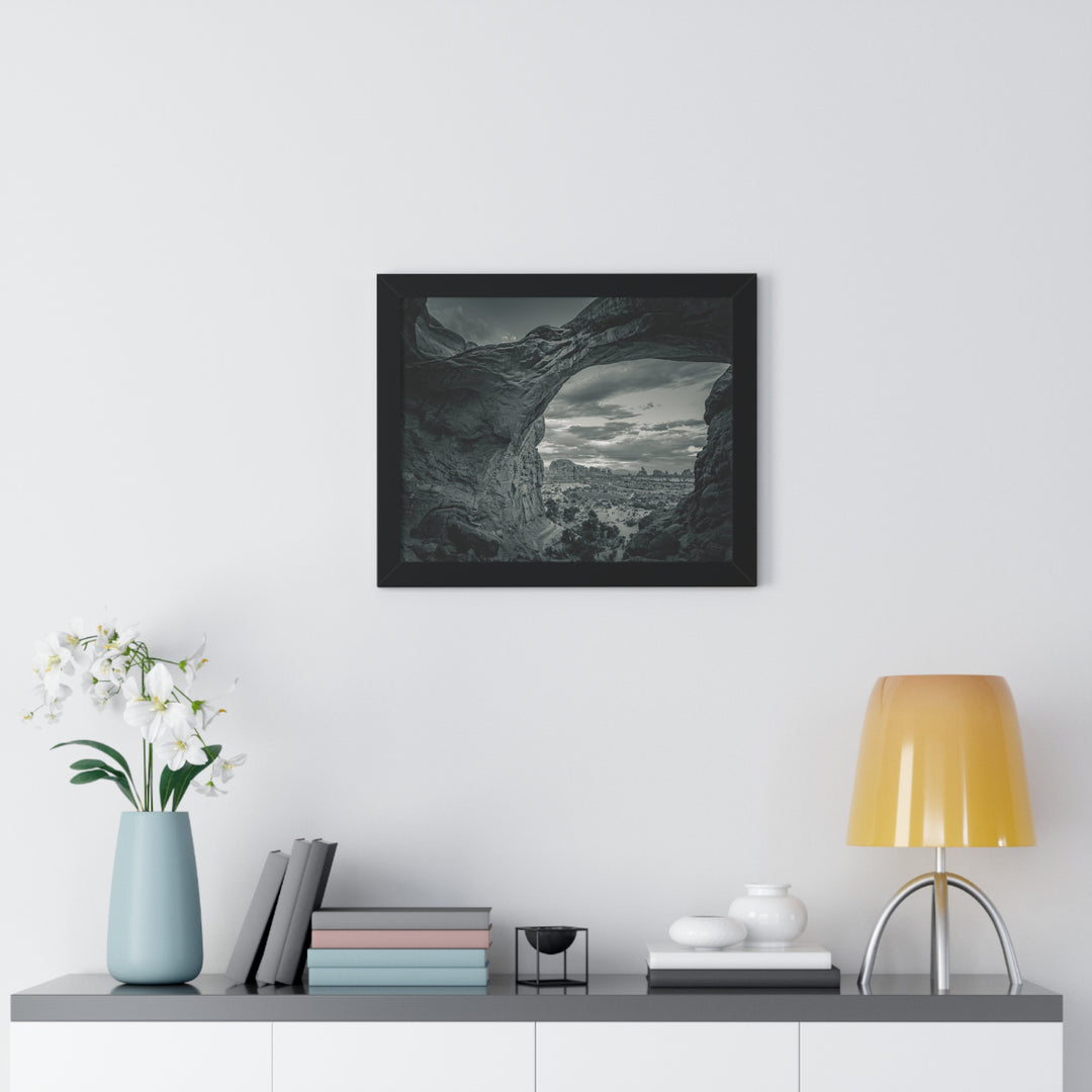 Natural Frames Part 2 in Black and White - Framed Print