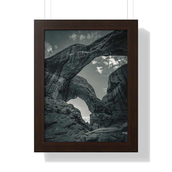 Natural Frames Part 4 in Black and White - Framed Print