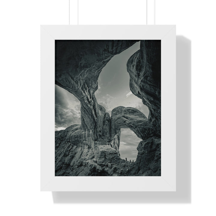 Natural Frames Part 1 in Black and White - Framed Print