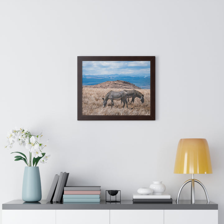 Zebra-Striped Expanse - Framed Print