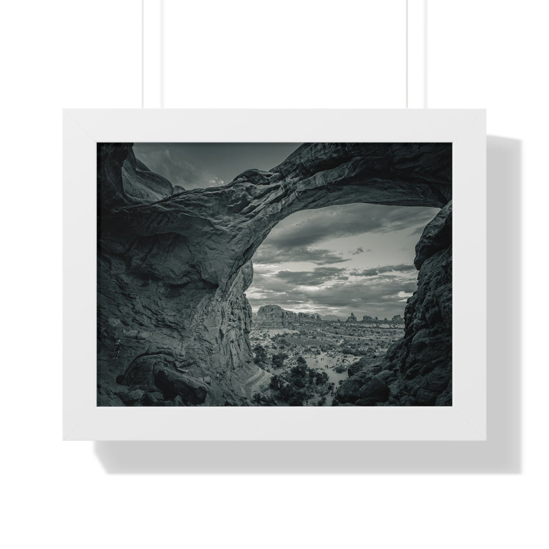 Natural Frames Part 2 in Black and White - Framed Print