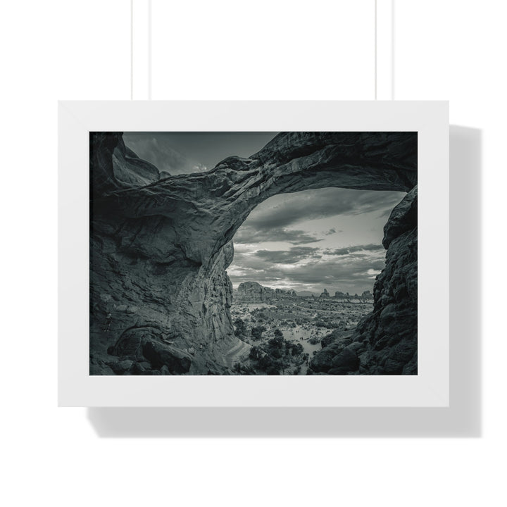 Natural Frames Part 2 in Black and White - Framed Print