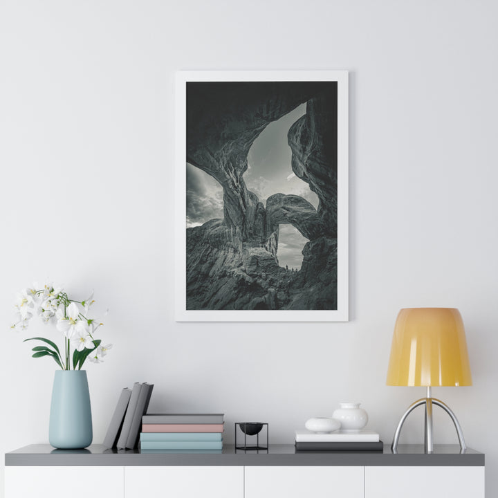 Natural Frames Part 1 in Black and White - Framed Print