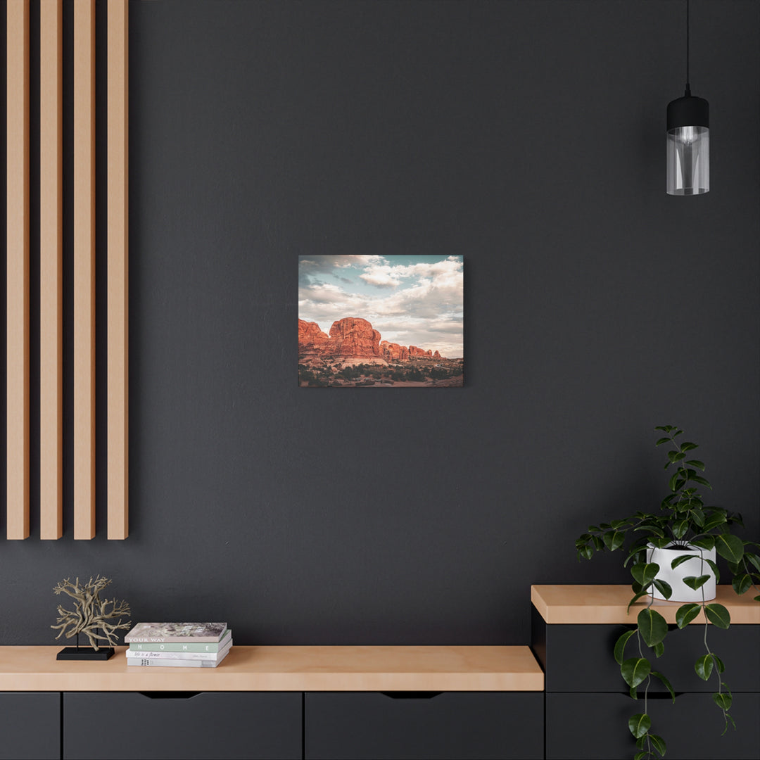 A Desert Sunset | Patience | Matte Canvas Art Print | Elemental Escape Collection