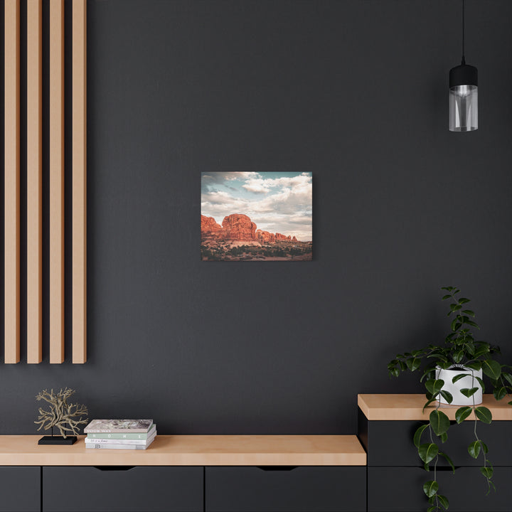 A Desert Sunset | Patience | Matte Canvas Art Print | Elemental Escape Collection