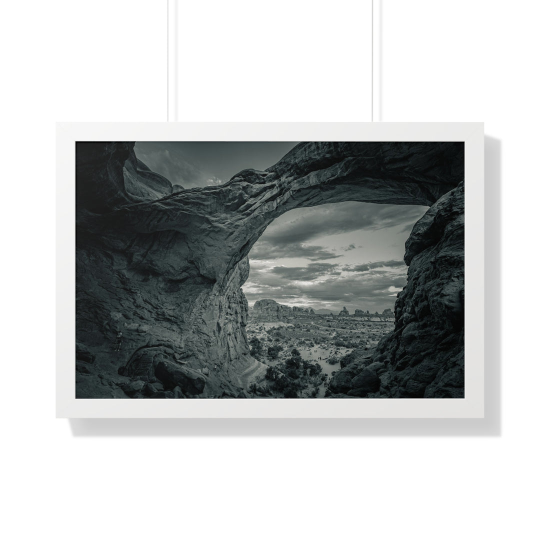 Natural Frames Part 2 in Black and White - Framed Print