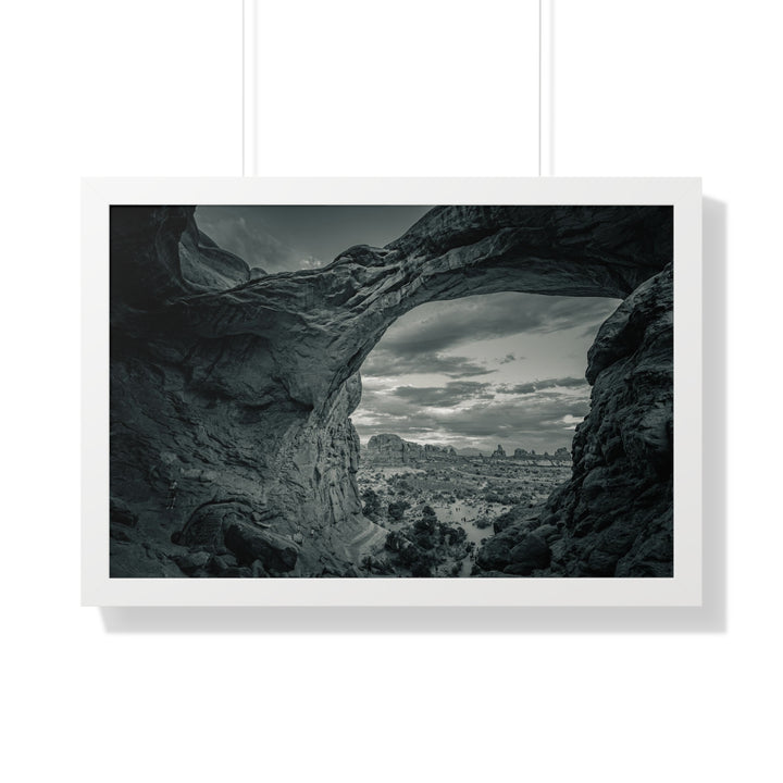 Natural Frames Part 2 in Black and White - Framed Print