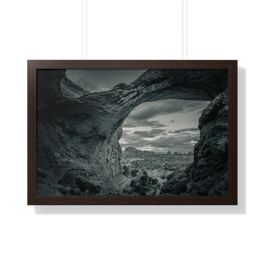 Natural Frames Part 2 in Black and White - Framed Print