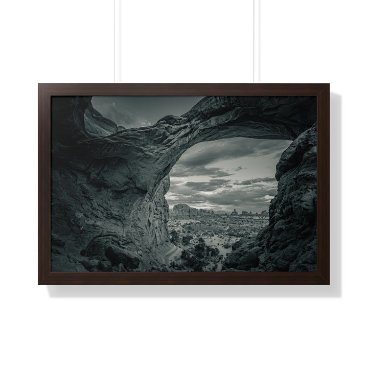 Natural Frames Part 2 in Black and White - Framed Print