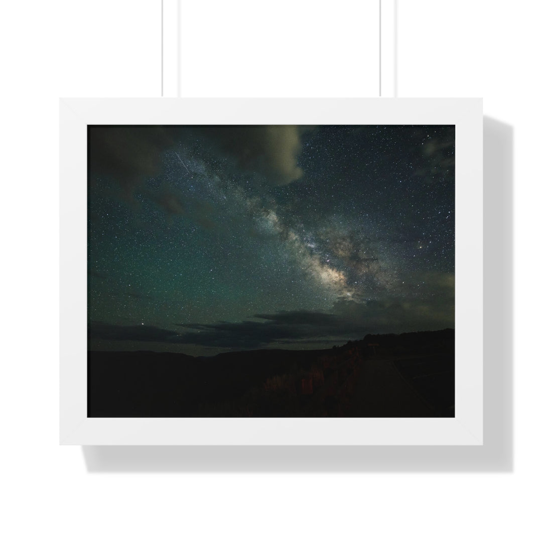 Milky Way Through the Clouds Part 2 - Framed Print