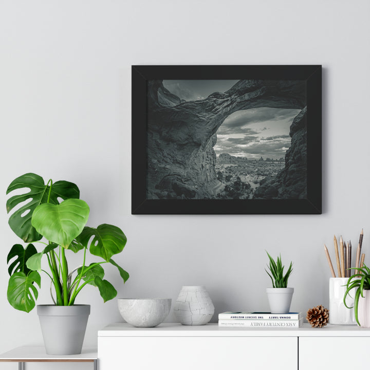 Natural Frames Part 2 in Black and White - Framed Print