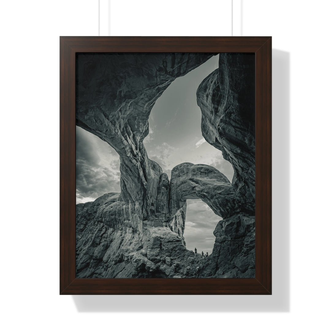 Natural Frames Part 1 in Black and White - Framed Print